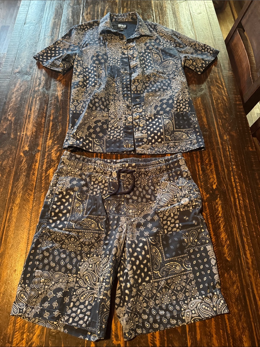 Dogg Supply by Snoop Dogg Navy Bandana Print Shorts